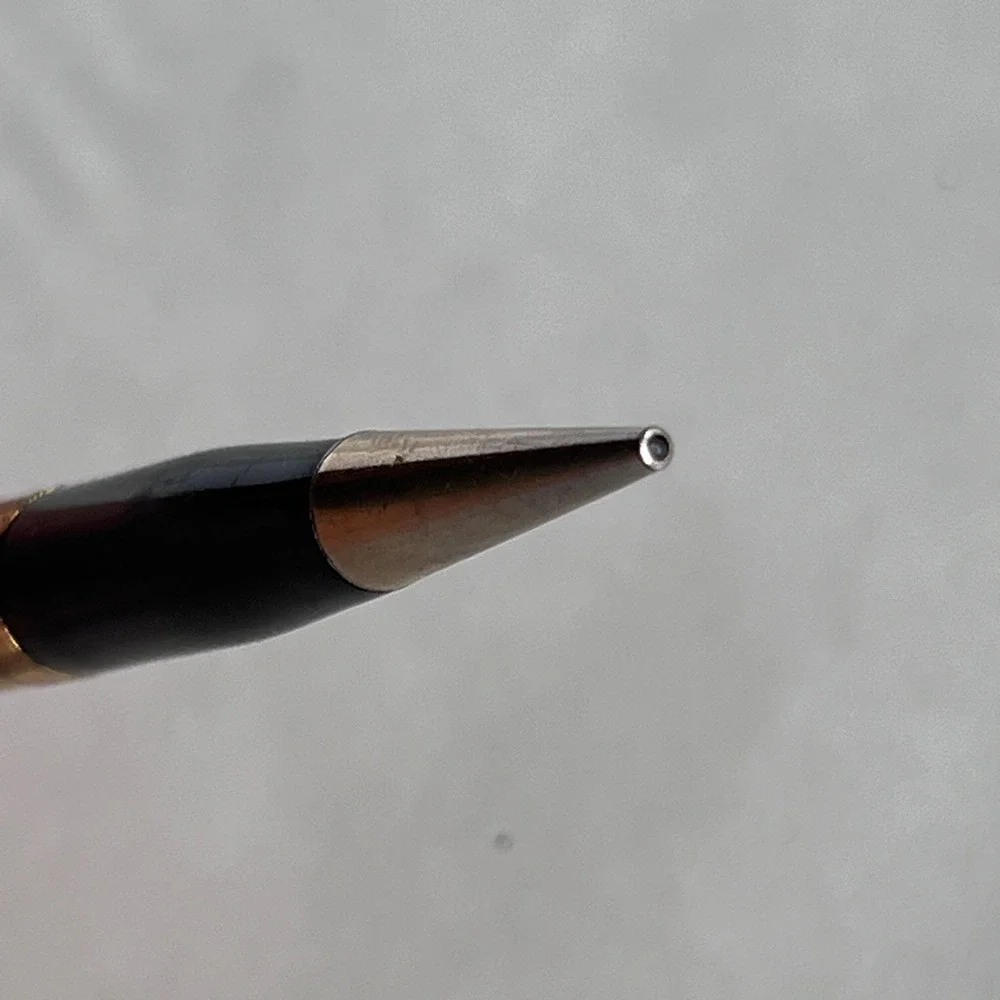 Vintage John's Tavern Milwaukee WI Advertising Mechanical Pencil Yellow Marbled